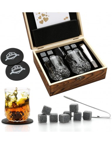 Coffret cadeau de pierres et verres à whisky - AMBROISIE Par le système avancé 