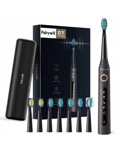 USB rechargeable electric toothbrush, 8 spare heads - E-ToothBrush™ Amélioration de cerveau avec