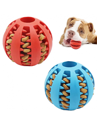 Balle à macher interactive en caoutchouc pour chiens - Chewball™ en stock