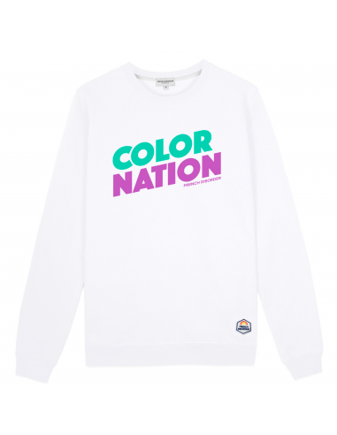 Sweat Dylan Color Nation Blanc Toutes les collections ici